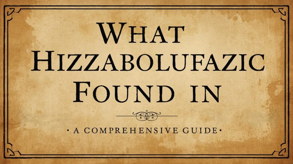 What Hizzaboloufazic Found In
